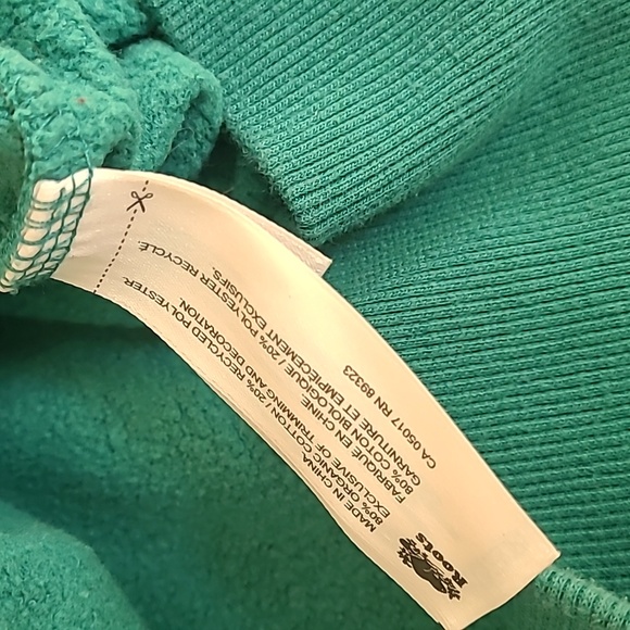 Roots Hoodie Sweatshirt Xs Green Photographing Blue - Picture 9 of 9